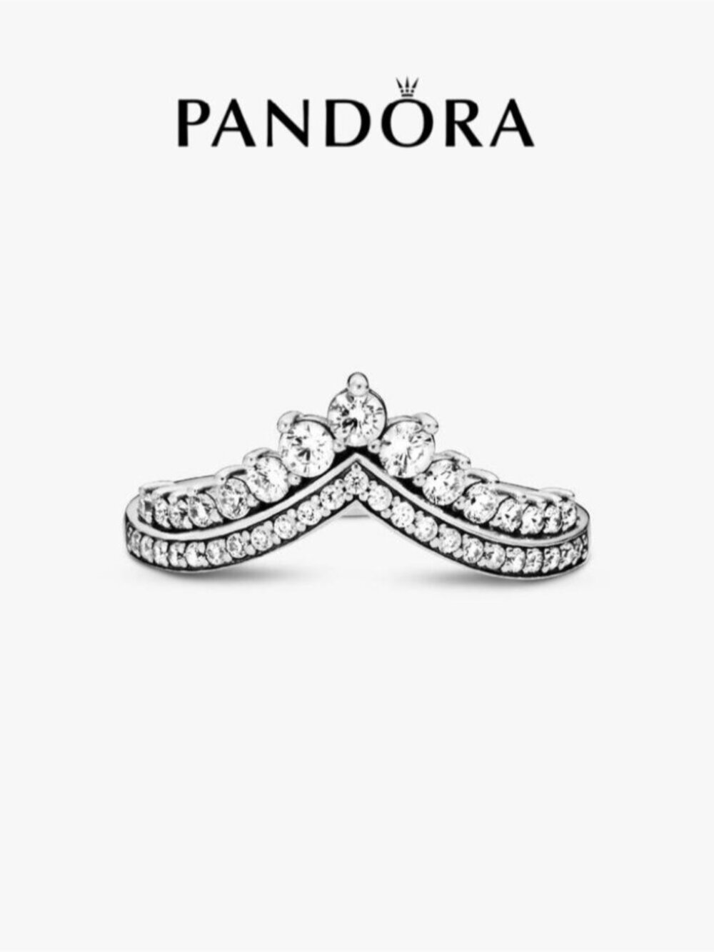 Pandora Princess Wishbone Ring